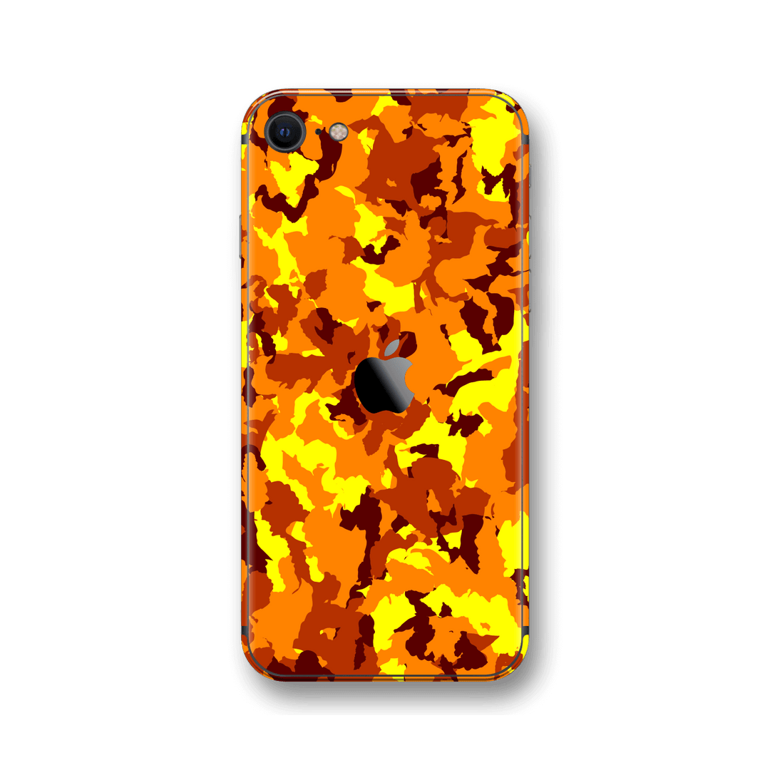 iPhone SE (2020) Print Printed Custom SIGNATURE Fiery Camo Skin Wrap Sticker Decal Cover Protector by EasySkinz