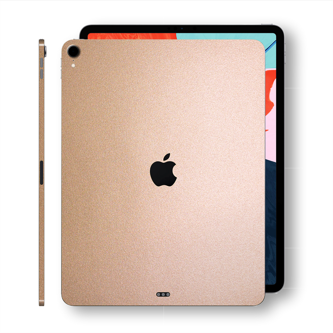 iPad Pro 11-inch 2018 Luxuria Rose Gold Metallic Skin Wrap Decal Protector | EasySkinz